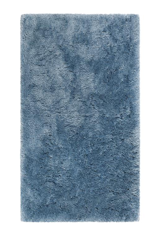 Tapis de bain microfibre antidérapant bleu 70x120