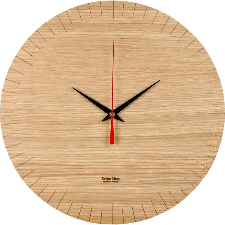Horloge Austerlitz en bois D30cm
