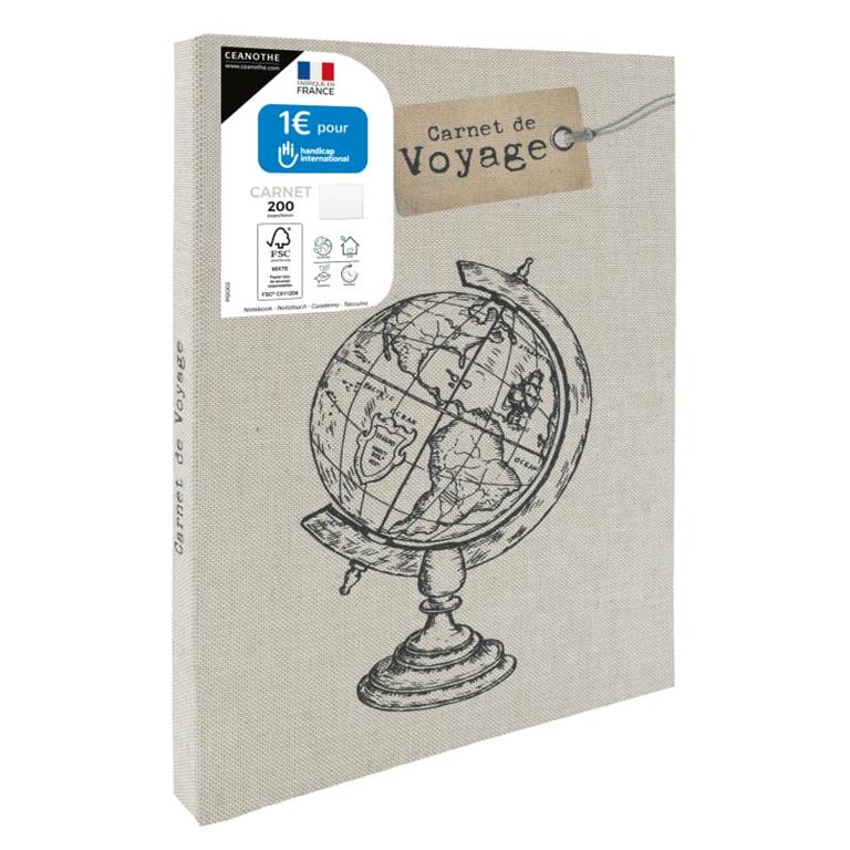 Carnet de voyage Handicap International 200 pages