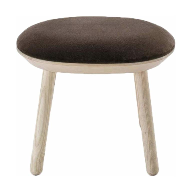 Tabouret en velours marron Naïve - Emko
