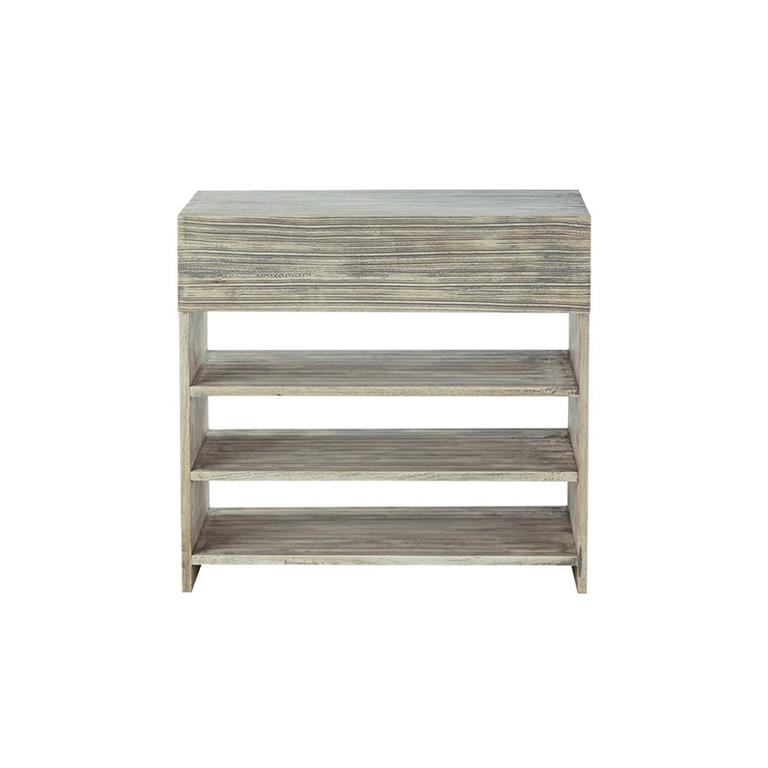 Meuble sous vasque en hévéa massif 80 cm