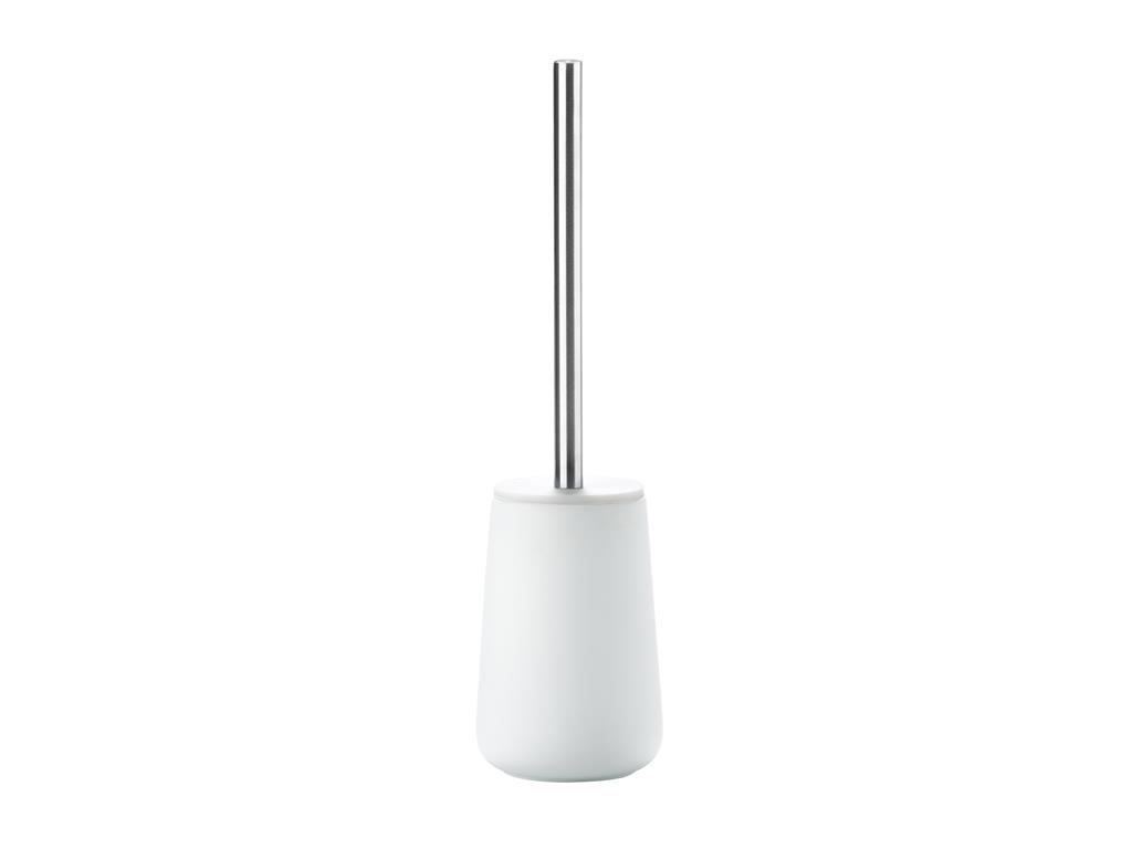 Brosse de toilette en porcelaine blanc