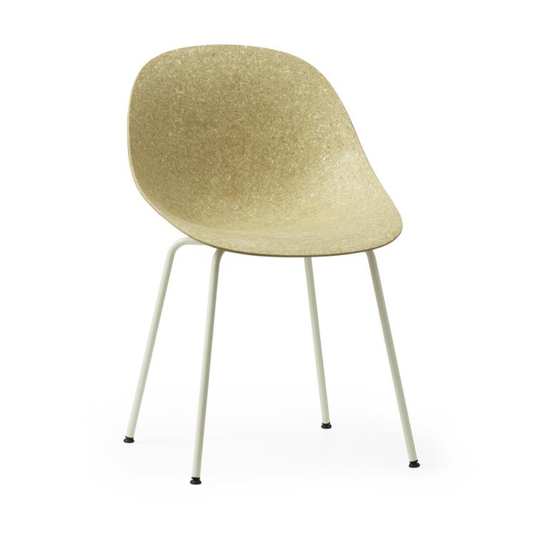 Chaise recyclable en chanvre et acier crème Mat - Normann Copenhagen