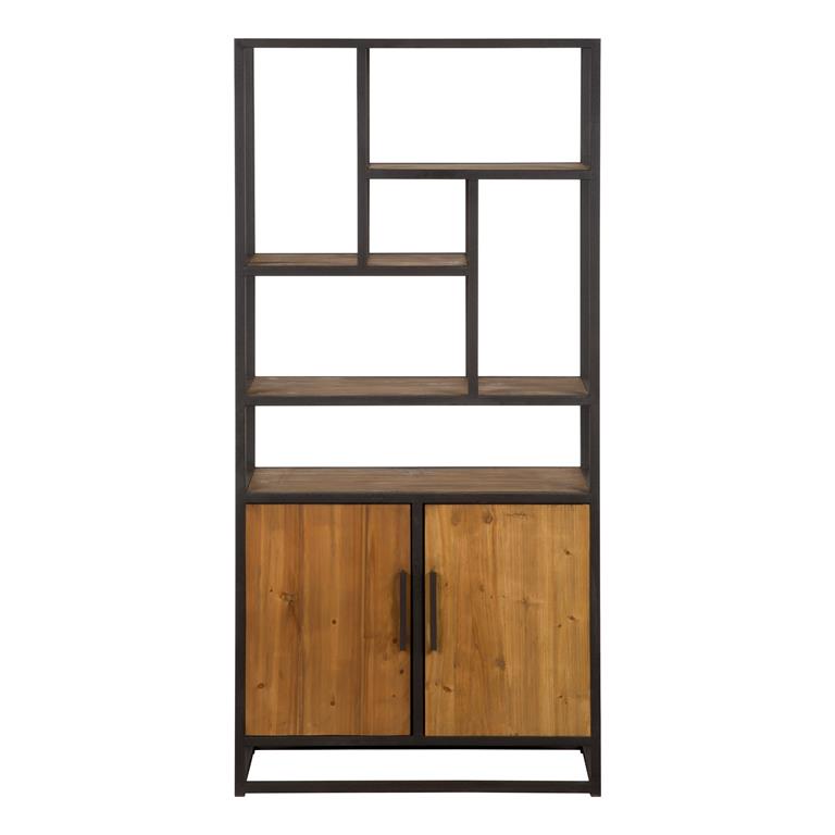 Etagère en bois de cèdre recyclé et métal