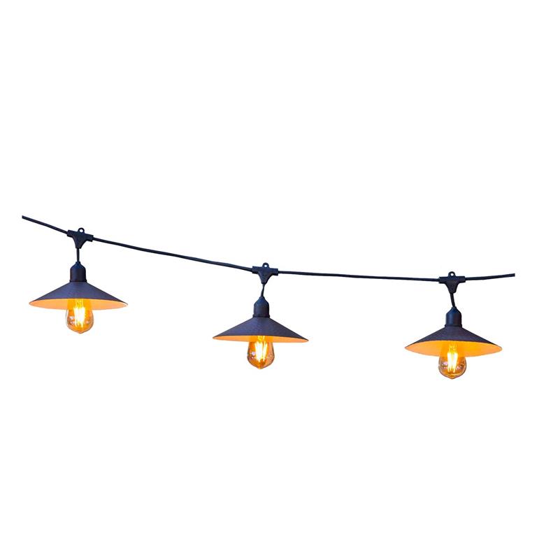 Guirlande lumineuse Acier Noir 6M