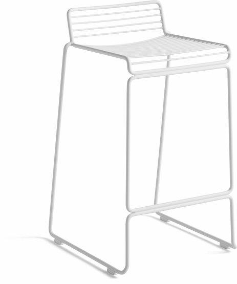 Chaise de bar en métal blanc 65 cm Hee - HAY