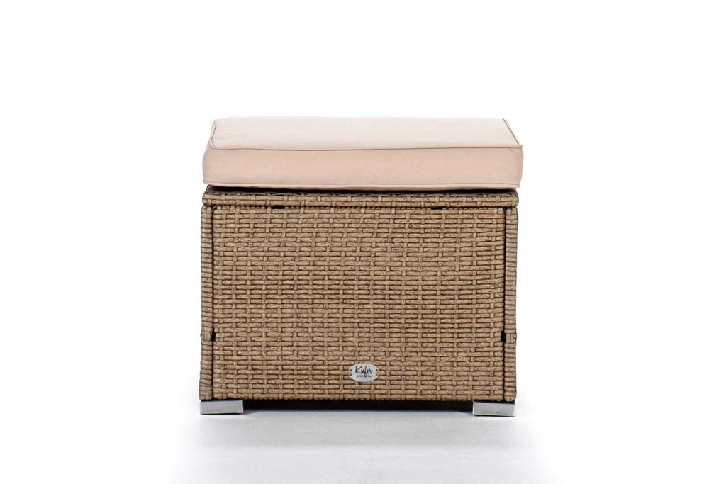 Module Pouf pour canapés de jardin modulable Beige