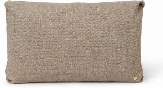 Coussin en tissu bouclé couleur sable 60 x 40 cm Clean - Ferm Living