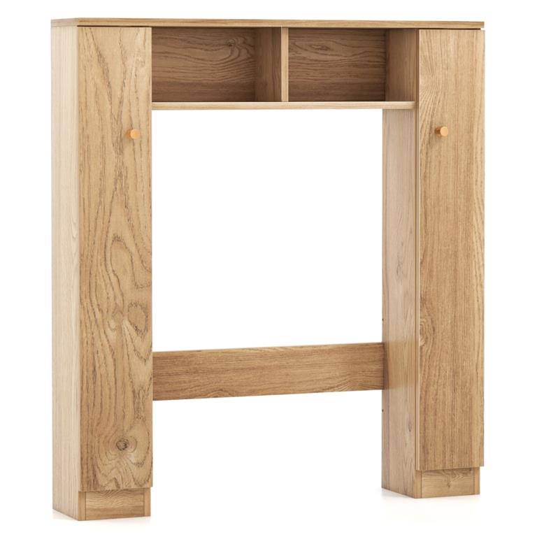 Meuble wc étagère au-dessus des toilettes beige 87