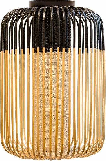 Plafonnier en bambou noir L Bamboo - Forestier