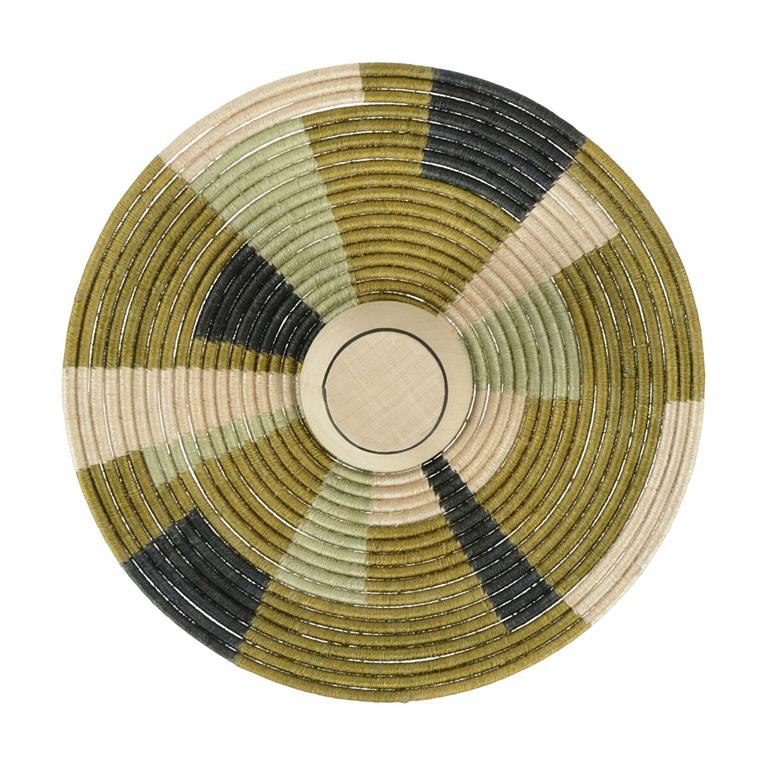 Applique murale en fibre d'abaca vert 60 cm PARROT - Forestier