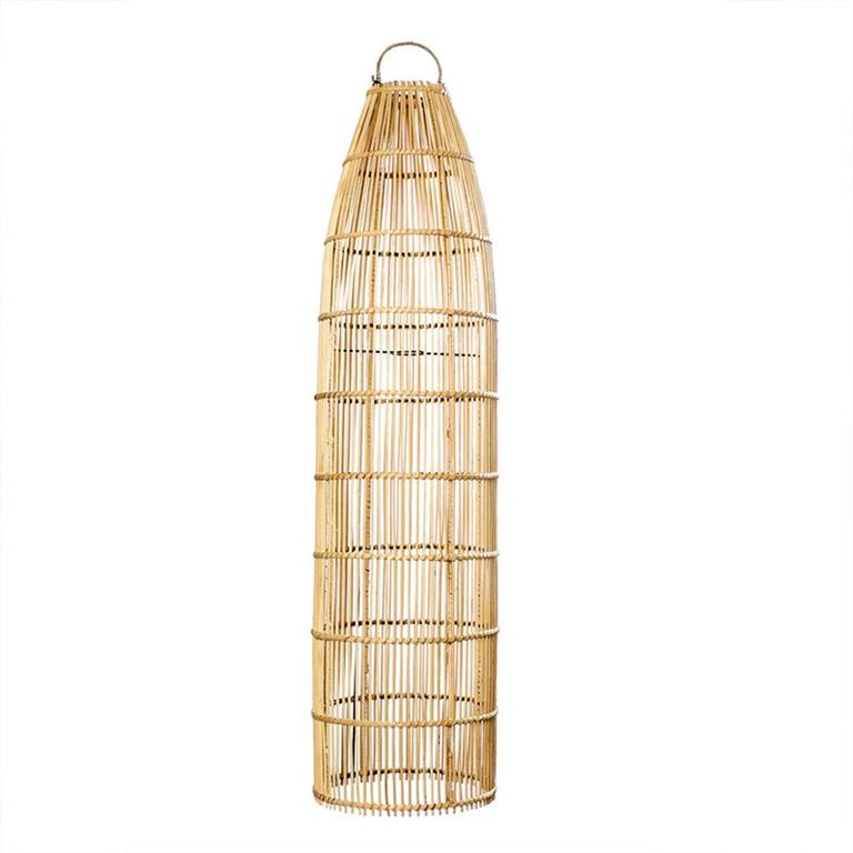 Suspension en rotin h90cm beige