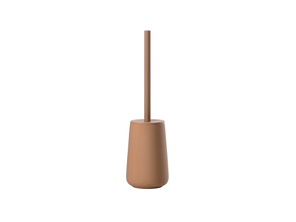 Brosse de toilette en grès mandarine