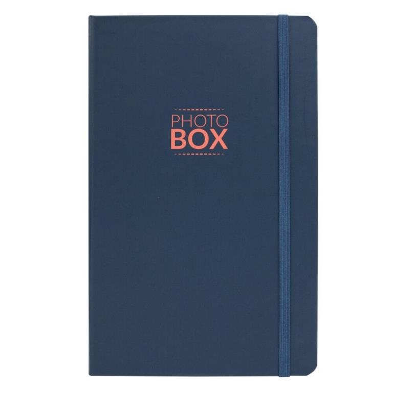 Boite photos bleu