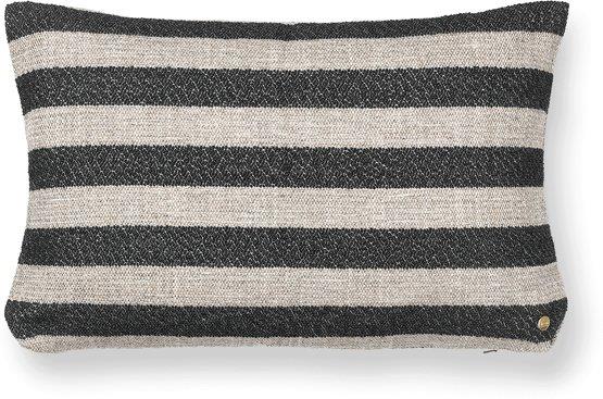 Coussin clean blanc et noir Louisiana - Ferm living