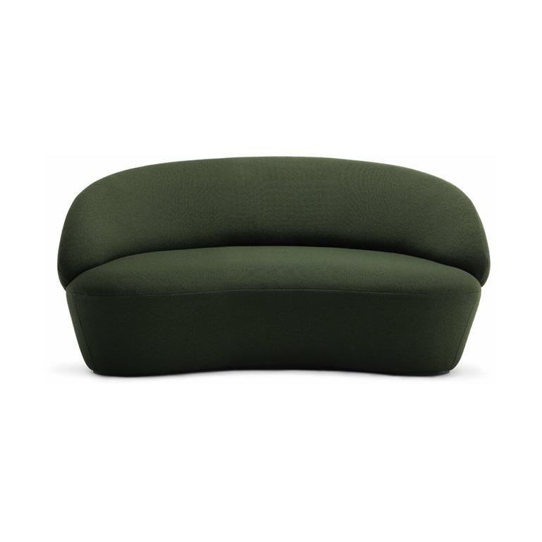 Canapé 2 places tissu vert Naïve - Emko