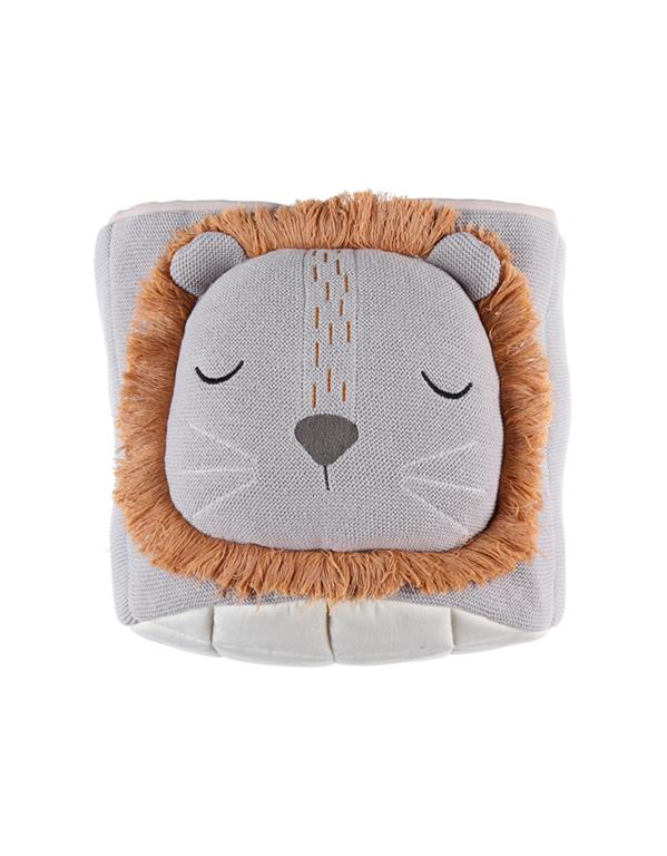 Panier de rangement en tricot jacquard bio   bébé