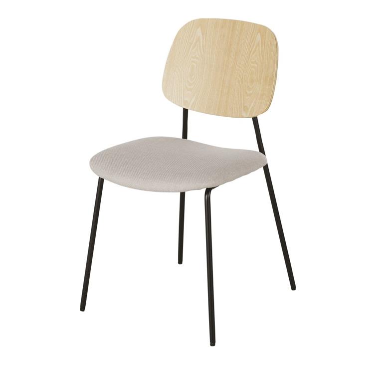 Chaise beige chiné