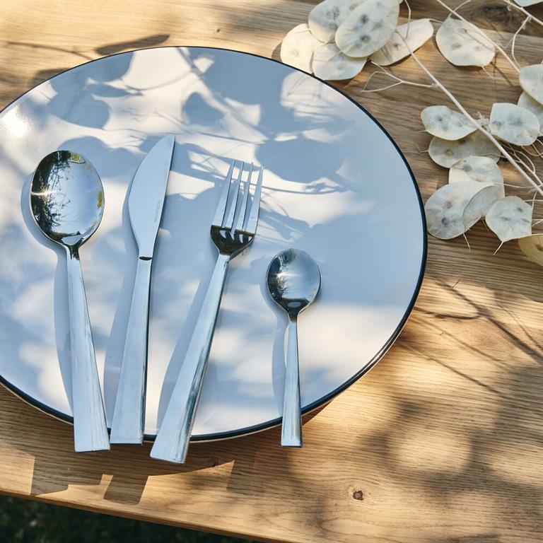 Ménagère 24 pièces en inox brillant - gris métalliséOSLO