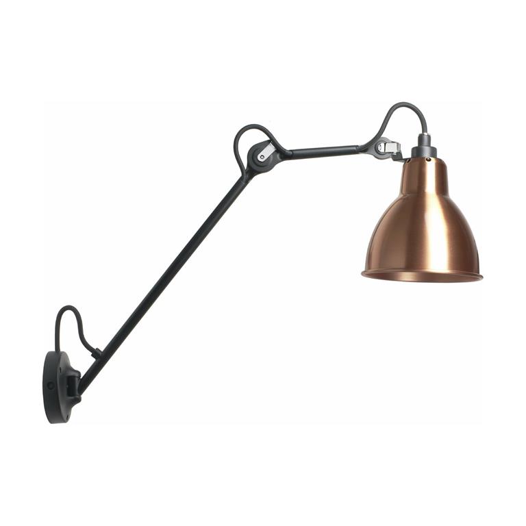 Applique murale avec interrupteur en acier cuivré Gras SW 122 - DCW Editions