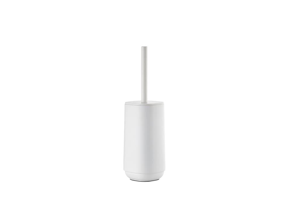 Brosse de toilette en béton blanc