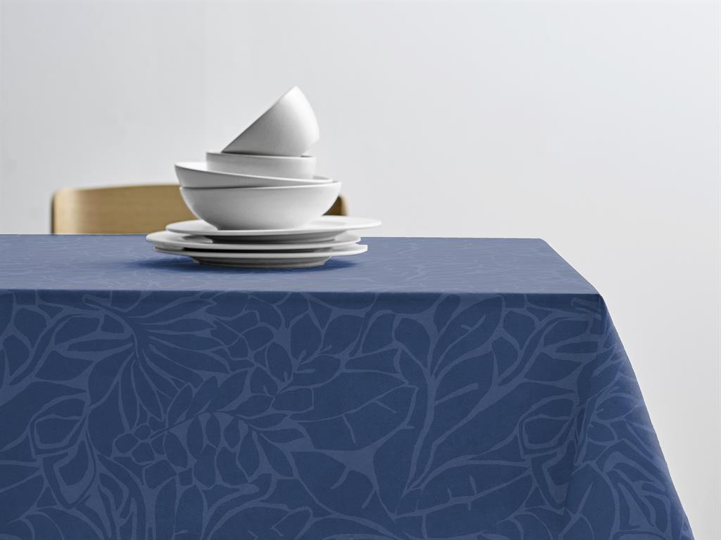 Nappe en coton bleu