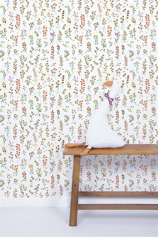 Papier peint fleurs Queyran 