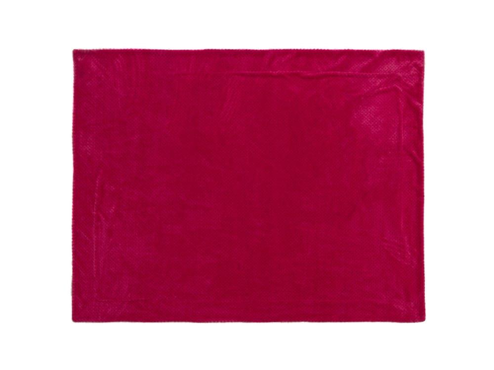 Plaid en polyester couleur Fushia