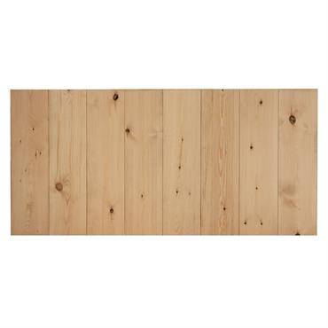 Tête de lit lames en bois de pin marron clair 180x80cm