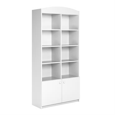 Bibliothèque 2 portes blanc