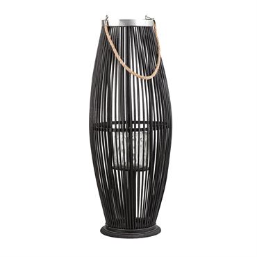 Lanterne bambou 84 cm noir