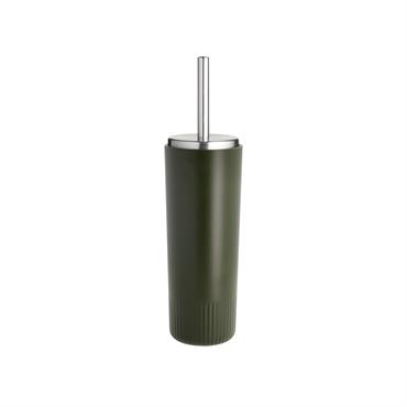Brosse de toilette en acier inoxydable vert forêt