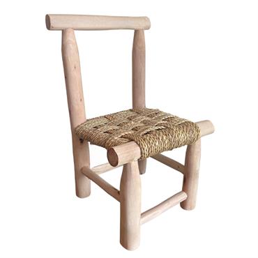 Chaise enfant bois japandi naturel 20 x 20