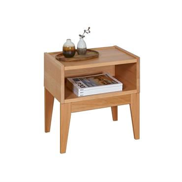 Table de chevet en bois massif Hêtre