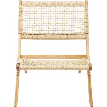 Chaise de jardin en polyéthylène et acacia massif