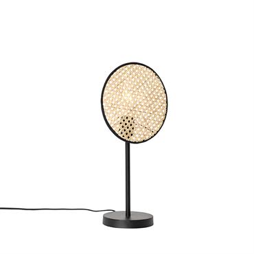 Lampe de table en rotin naturel