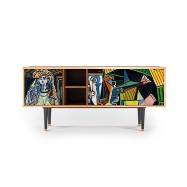 Personne ne sait ce que cachent ces portes. C'est pourtant quelque chose d'important et d'essentiel. Dimensions : 150 x 69 x 41 cm Matériau du corps : aggloméré mélaminé avec ...