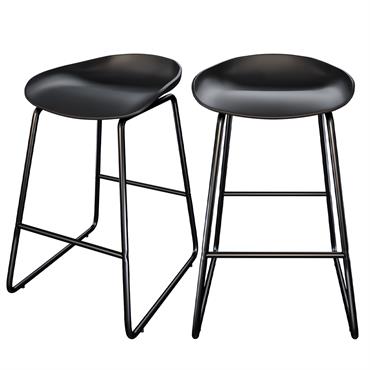Lot de 2 chaises pour îlot central H65