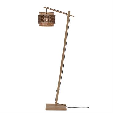 Lampadaire bambou brun Ø25cm