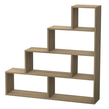 Bibliothèque effet bois beige 158x29 cm