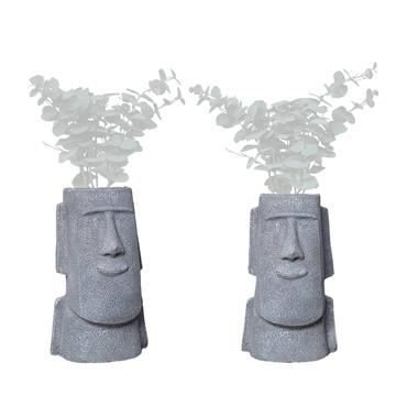 2 cache-pots figurine aztèque