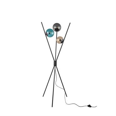 Lampadaire design en métal noir
