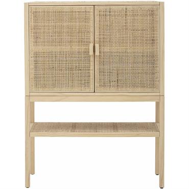 Cabinet en pin et rotin Sanna - Bloomingville