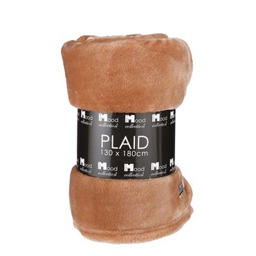 Plaid polaire marron clair 180x130