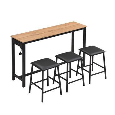 Meuble de rangement élégant avec pieds en métal noir