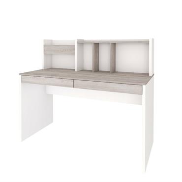 Description :  Esthétique et fonctionnel, le bureau avec sur-meuble Tacco possède de nombreux modules de rangement. Avec ses 2 tiroirs équipés de coulisses métalliques, vous pouvez optimiser l'espace et bénéficier ...