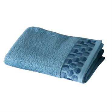 Drap de bain 70x140 bleu en coton 450 g/m²