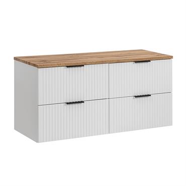 Meuble sous-vasque stratifiés blanc
