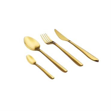 Cette ménagère conviendra au dressage d'une table pour 6 personnes. L'équilibre entre un design rectiligne associé à des courbes en forme de goutte d'eau apporte un côté chic.Fabriqué en acier ...