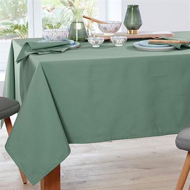 Nappe en coton vert d'eau 140x200